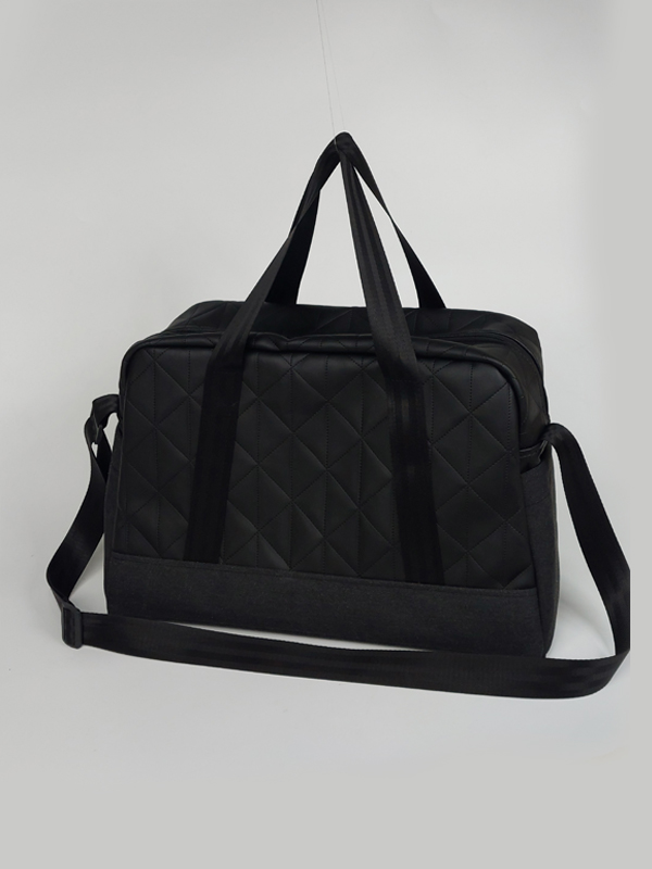 Black Joy Seyahat Çantası - Siyah - Kahverengi Astarlı - Görsel 2